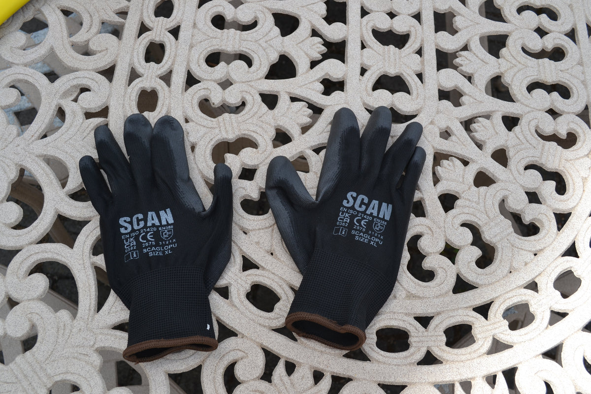 Black PU Coated Gloves