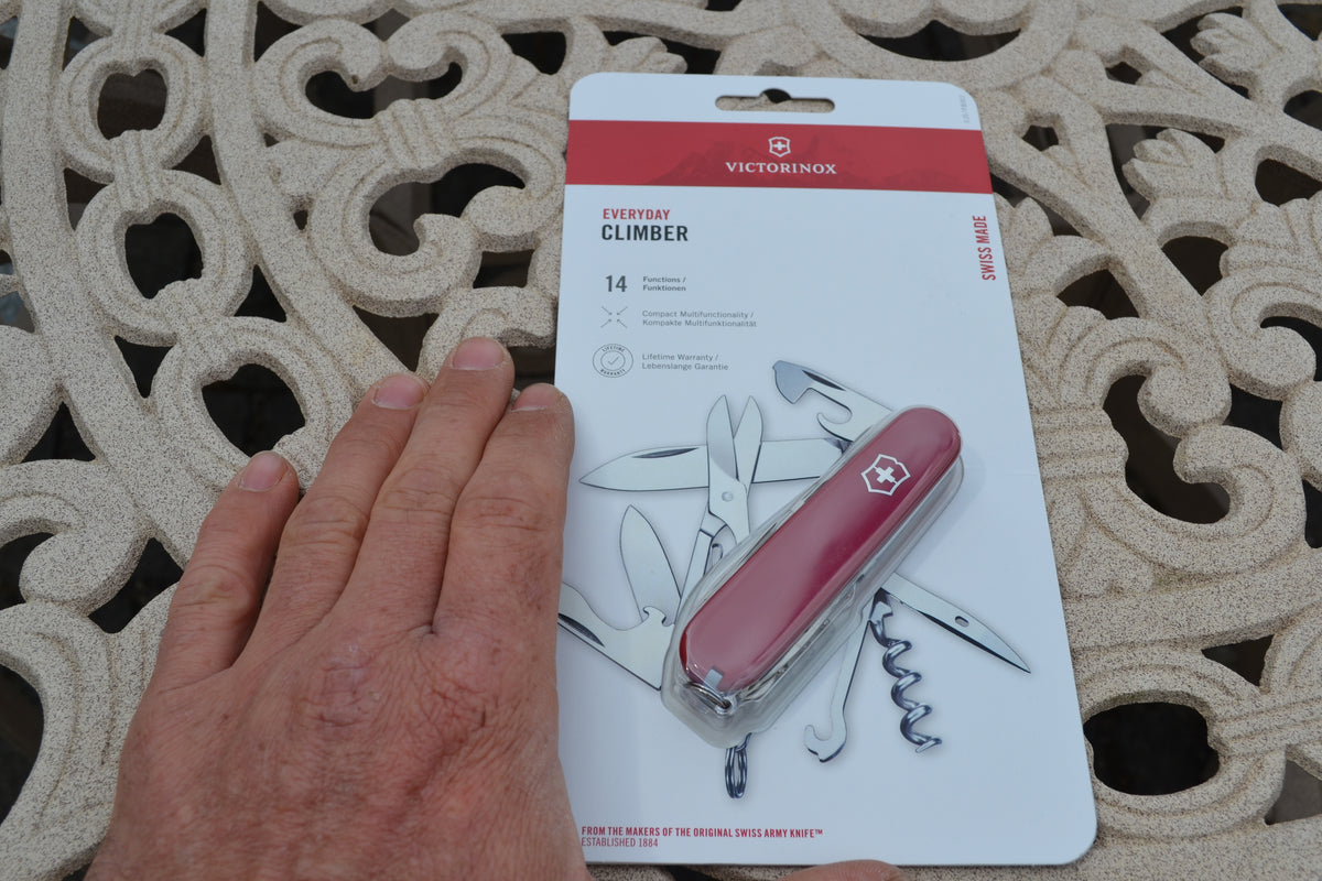 Climber Swiss Army Knife Red Blister Pack