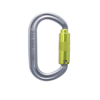 ISC Oval Karabiner 3-Pack — Lemon/Titanium