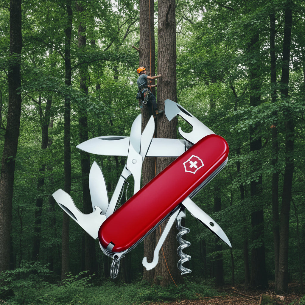 Climber Swiss Army Knife Red Blister Pack
